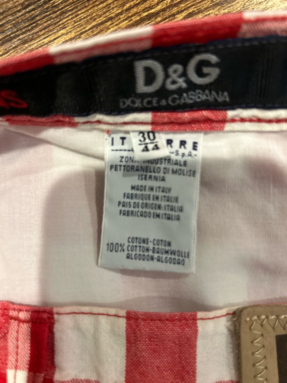 “Dolce & Gabbana D&G Red Gingham Mini Skirt Y2K Cotton Picnic Aesthetic - Picture 4 of 8